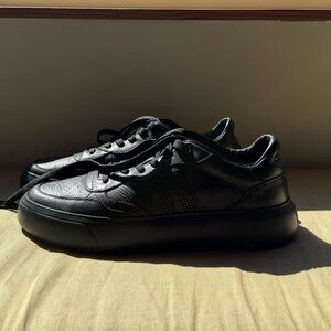 all black sneakers